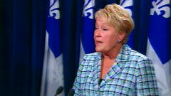 La chef du Parti qu�b�cois, Pauline Marois