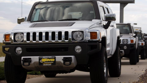 Un v�hicule de la marque Hummer