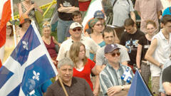 Manifestation du Mouvement Montréal français (archives)