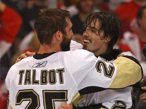 Maxime Talbot et Marc-André Fleury