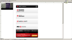 Le widget de Radio-Canada