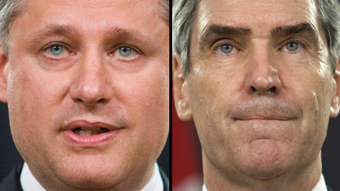 Stephen Harper et Michael Ignatieff