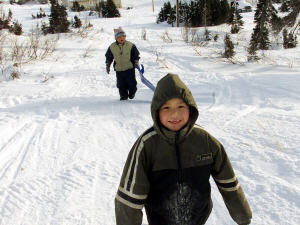 Des enfants inuits de Davis Inlet, à T. N.-L. (archives)
