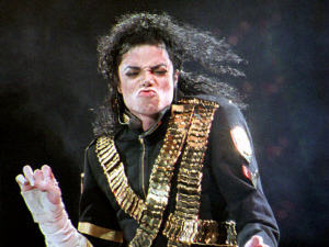 Michael Jackson au National Stadium en 1993.