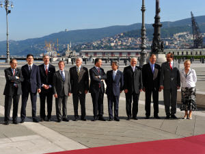 Les chefs de la diplomatie du G8 réunis en Italie