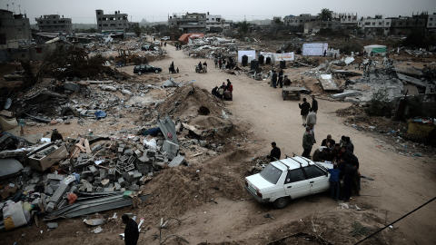 L'offensive isra�lienne contre la bande de Gaza a dur� du 27 d�cembre 2008 au 18 janvier 2009.