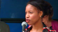 Yolande James, ministre de l'Immigration et des Communautés culturelles.