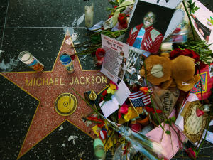 L'�toile de Michael Jackson sur Hollywood Boulevard