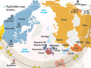 La carte des pays soup�onn�s de mener des attaques terroristes