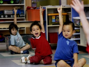 Des enfants dans une garderie