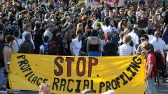 Manifestation contre le profilage racial et la brutalité policière en octobre 2008