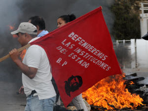 Des partisans du président déchu