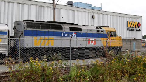Train de Via Rail � Vancouver