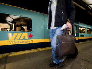 Un train de Via Rail