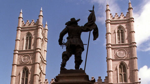 Statue de Maisonneuve sur la place d'Armes