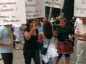 manifestation contre fraudeurs économiques