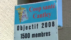 Pancarte de la coop�rative de sant� de Cantley