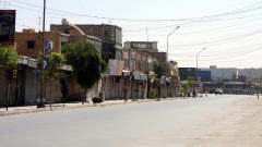 Une rue déserte de Kandahar lors de l'élection présidentielle du 20 août 2009