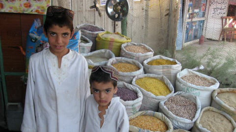 Deux jeunes Afghans