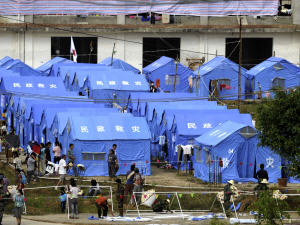 Camp de réfugiés birmans en Chine, le 29 août 2009.