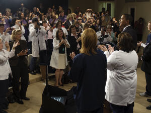 Barack Obama devant l'Association des infirmières américaines