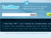 Page d'accueil de Twitter