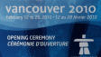 D�tail du billet pour la c�r�monie d'ouverture des Jeux olympiques de Vancouver.