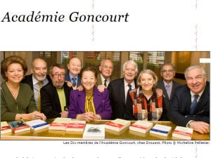 Les membres de l'Académie Goncourt
