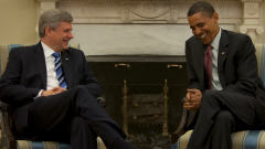 Stephen Harper et barack Obama