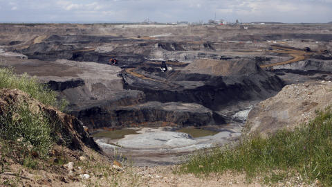 Une partie de la mine Albian de sables bitumineux