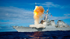 Lancement d'un missile intercepteur SM3 au large d'Hawa� en juillet.