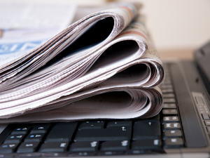 Journaux sur un ordinateur portable