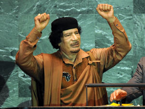 Le dirigeant libyen Mouammar Kadhafi
