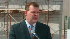 John Baird, sur un chantier de construction de Burlington, en Ontario