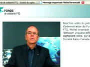 Michel Arseneault, pr�sident de la FTQ