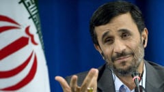 Le président iranien Mahmoud Ahmadinejad lors d'une conférence de presse à New York.
