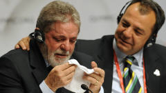 Le pr�sident Lula a vers� une larme en apprenant que Rio avait �t� choisie pour les jeux olympiques de 2016.