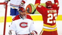 Jaroslav Halak et Eric Nystrom