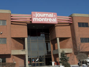 L'édifice du Journal de Montréal.