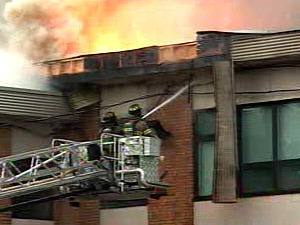 Incendie à l'école Le Roseau.