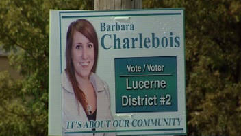 Pancarte de Barbara Charlebois