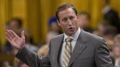 Le ministre de la D�fense du Canada, Peter MacKay