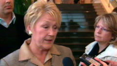 La chef du Parti qu�b�cois, Pauline Marois