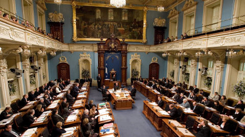 Travaux de l'Assembl�e nationale, � Qu�bec