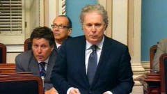 Jean Charest lors des débats à l'Assemblée nationale