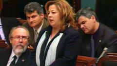 Sylvie Roy lors des débats à l'Assemblée nationale