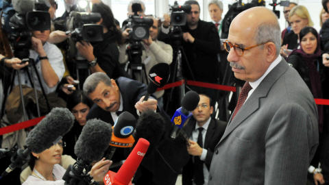 Mohamed ElBaradei annonce le projet d'entente.
