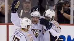 Cal O'Reilly, Jean-Pierre Dumont et Joel Ward