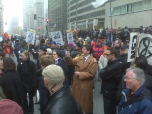 Manifestation contre la venue de George W. Bush à Montréal