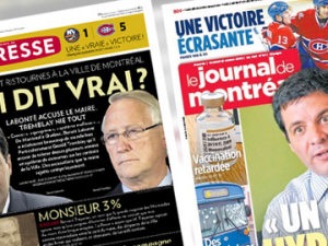 La Presse et le Journal de Montréal